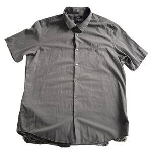Men's Grey Short Sleeve Alfani Shirt Size Large